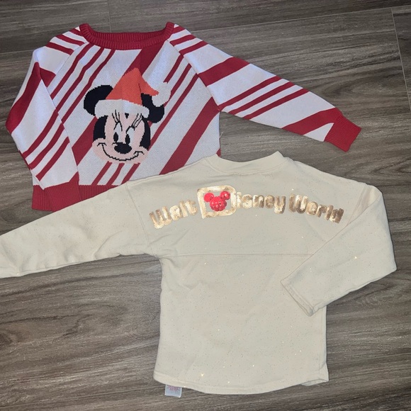 Disney Kids Minnie and Mickey Christmas Sweaters - Picture 2 of 5